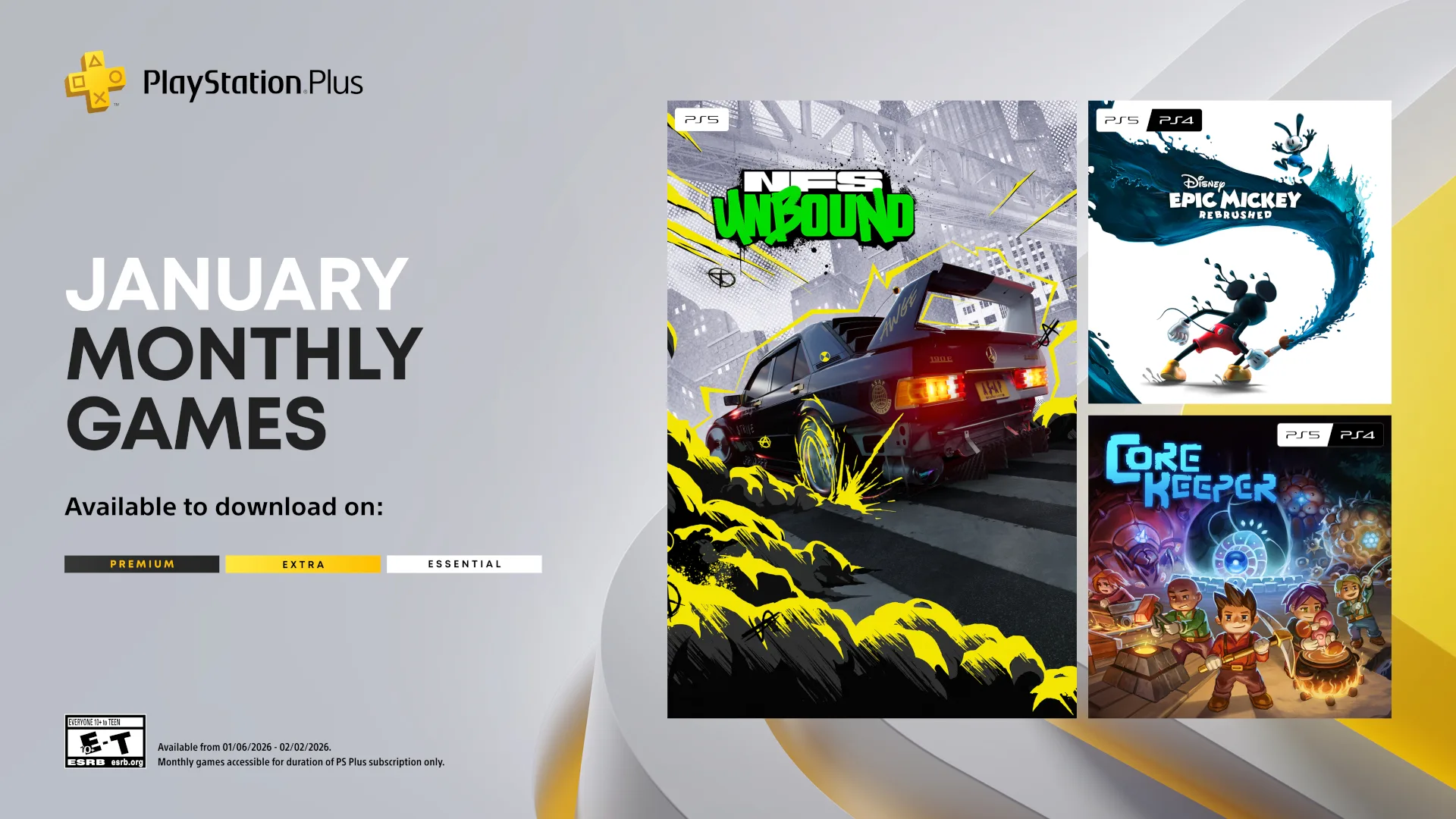 Игры месяца PlayStation Plus: Январь 2026