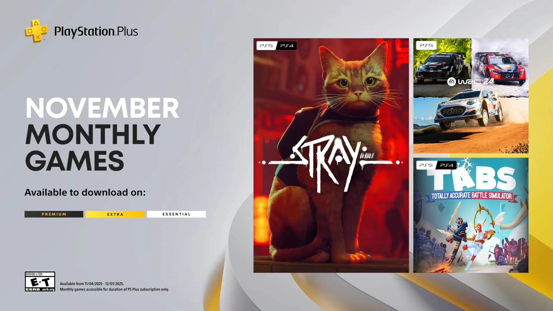 Игры месяца PlayStation Plus: Ноябрь 2025