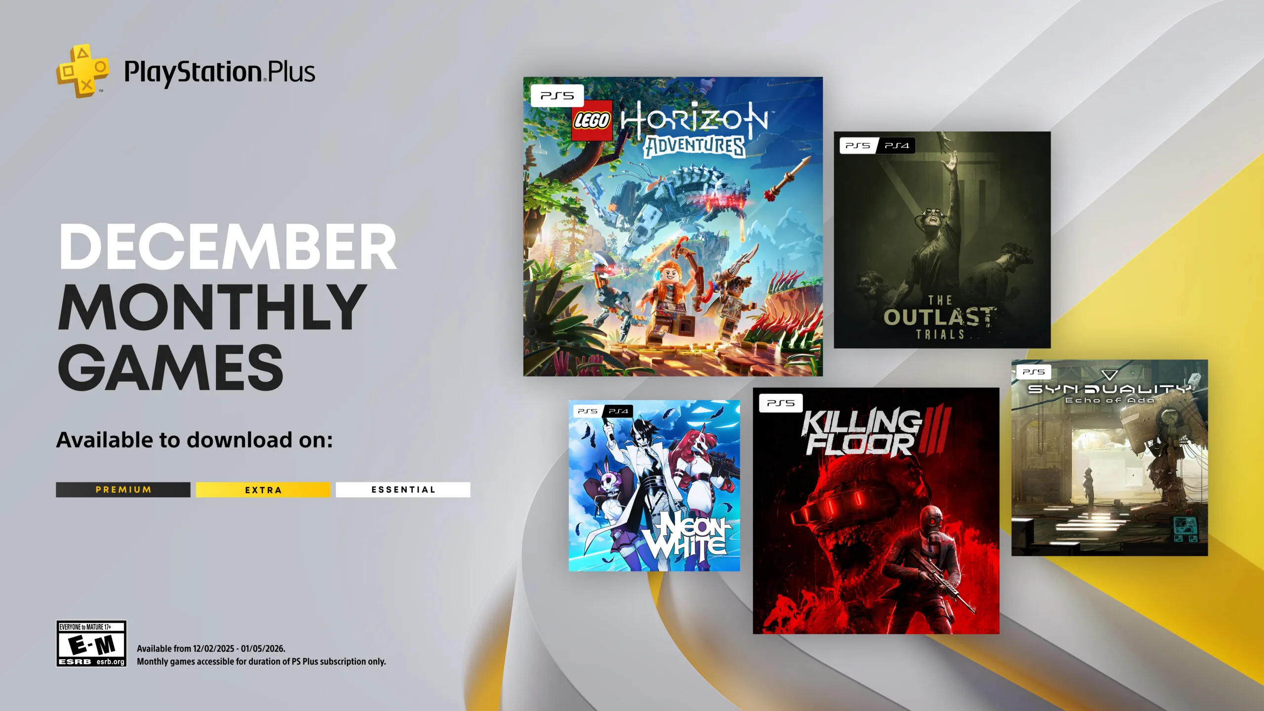 Игры месяца PlayStation Plus: Декабрь 2025