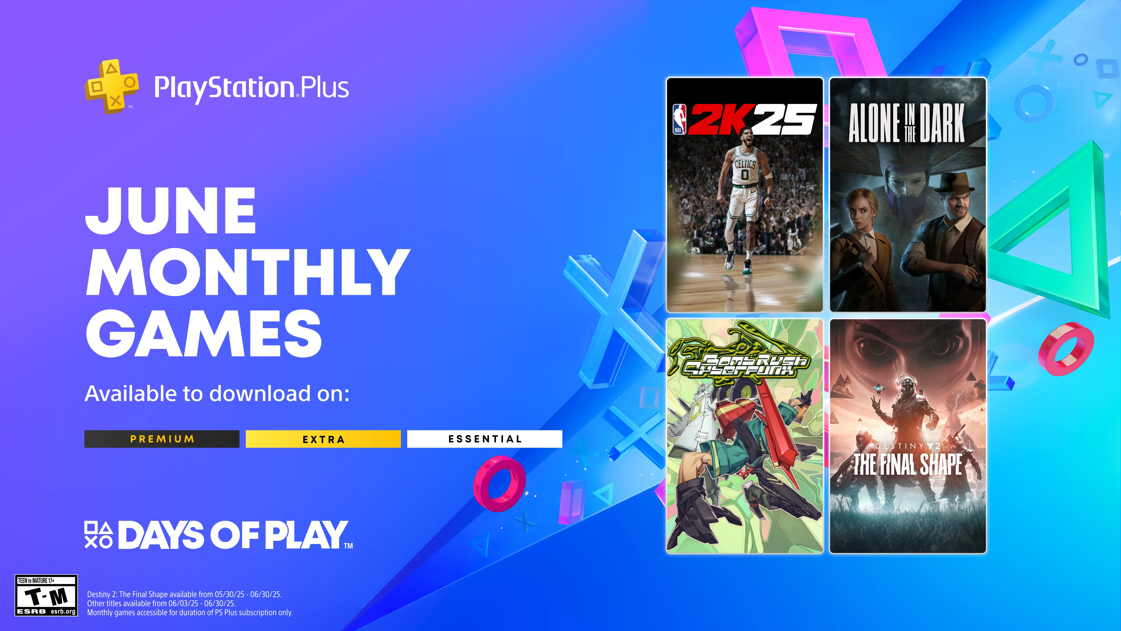 Игры месяца PlayStation Plus: Июнь 2025