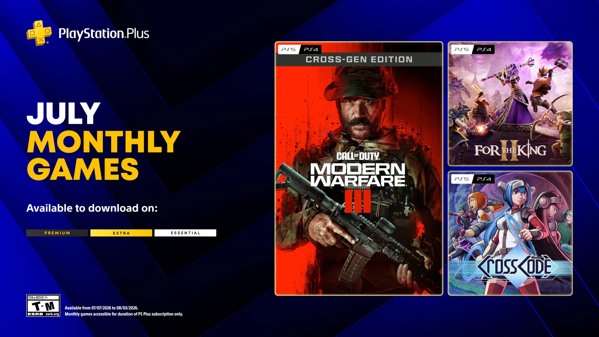 Игры месяца PlayStation Plus: Июль 2026